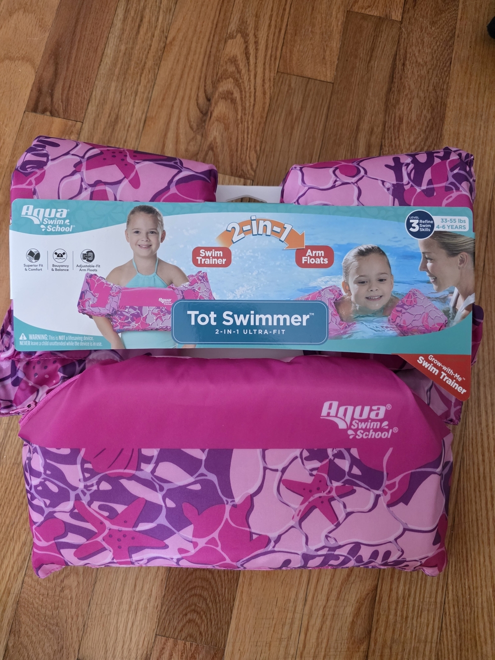 Tot Swimmer 2-in-1 Kids Swim Trainer in Pink